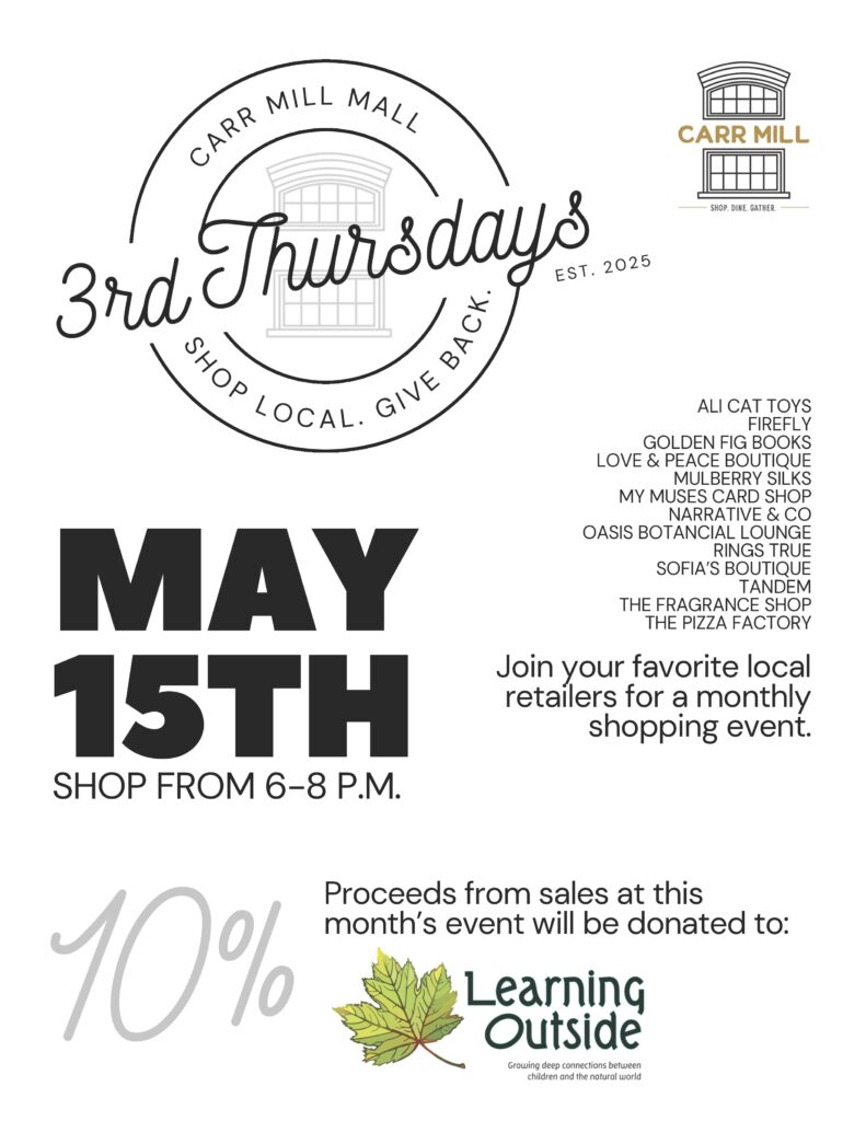 Third Thursdays, Carr Mil Mall, Carrboro, NC